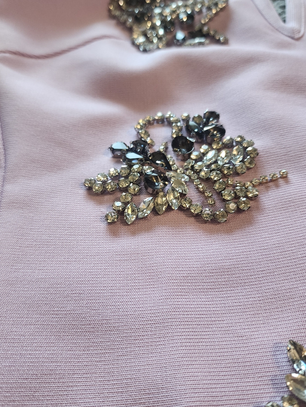 Strapless Lilac Embellished Top (Bandage ) Karen Millen - Picture 9 of 13